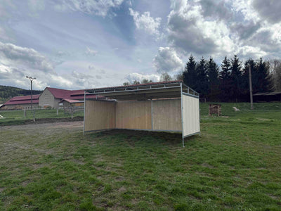 Wooden horse shed 3 x 6 m