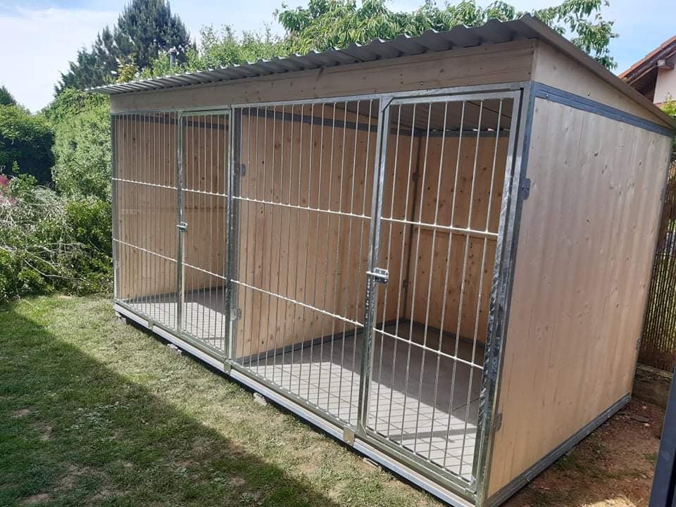 Dvojkotec pre psov 2 x 4 m